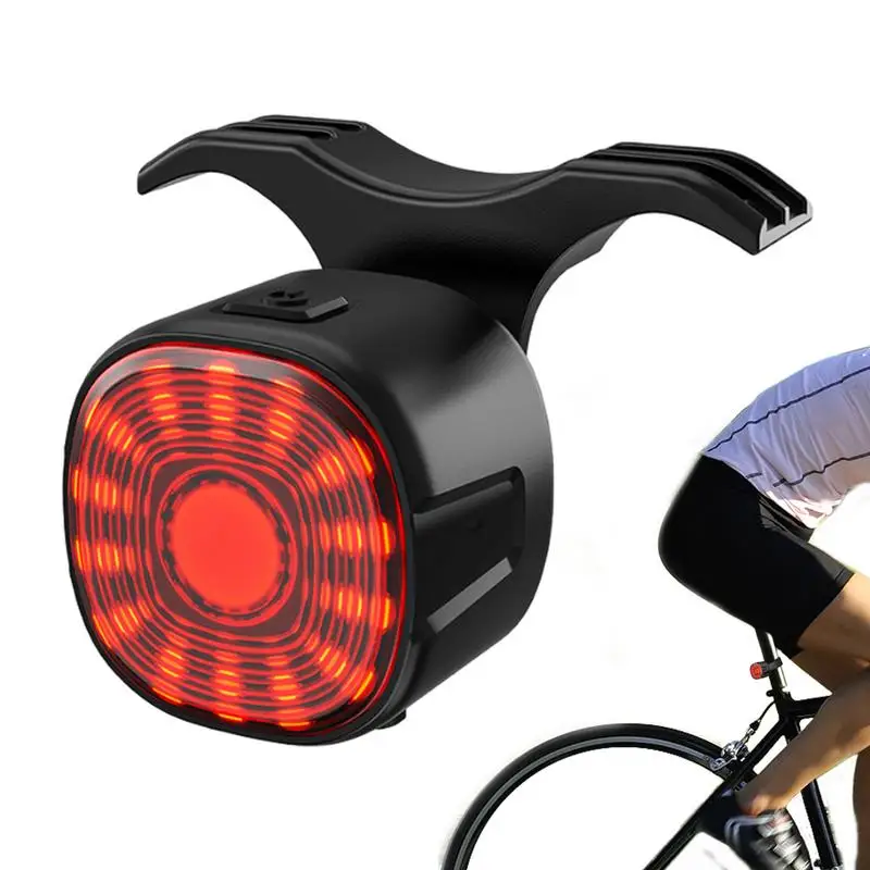 

Bicycle tail light intelligent induction 6 Light Mode Options USB Rechargeable Auto Sensing Rear Bike Light For Night Riding