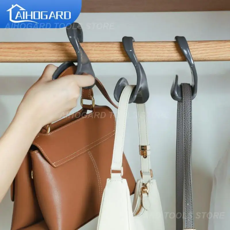 

Пластиковая Полка для гардероба, многофункциональный крючок для шляп и сумок, крючок для хранения в шкафу, Домашний Органайзер, вешалка для сумок