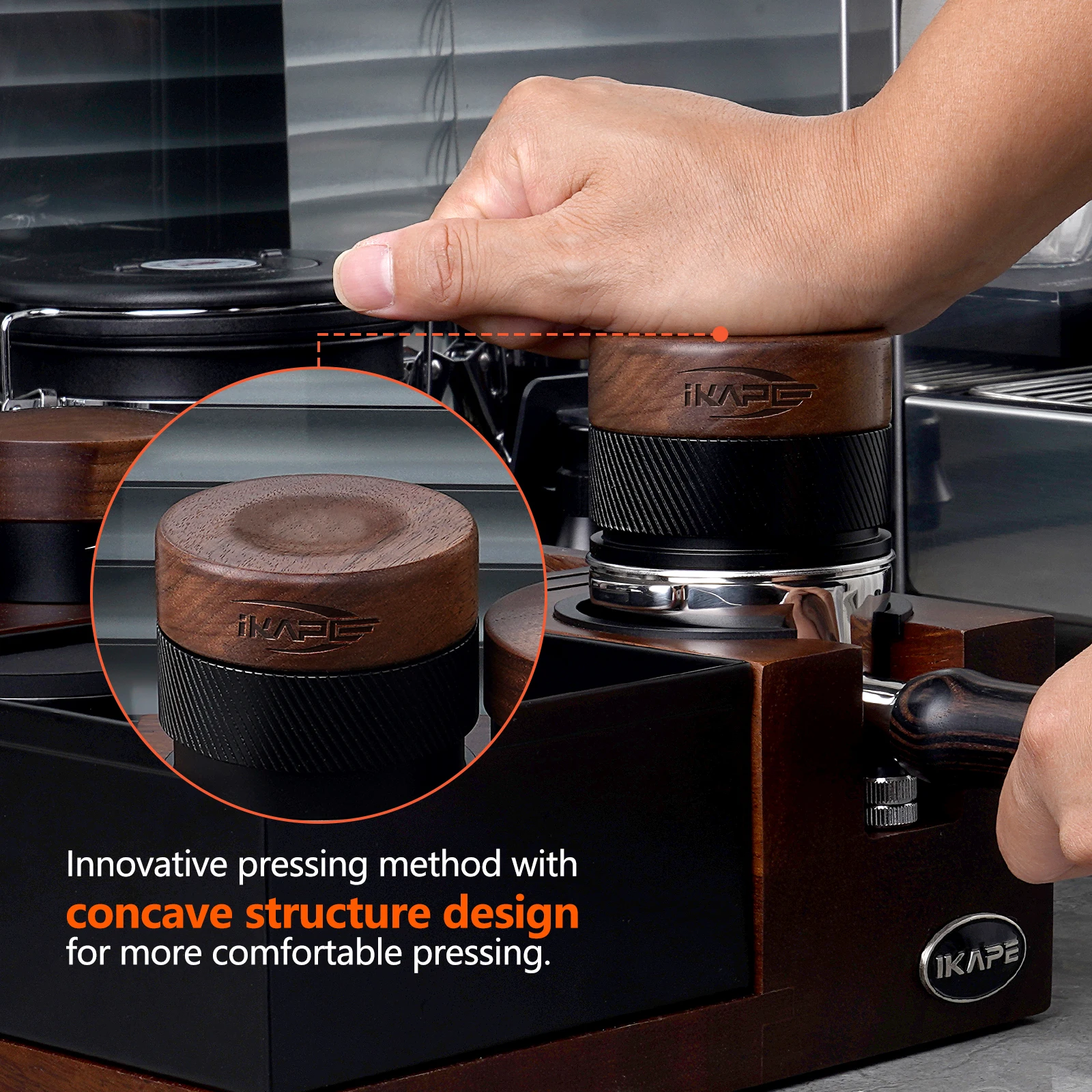 

Деревянный темпер для кофе IKAPE V4 51/54/58 мм