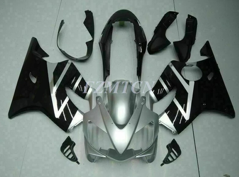 Комплект обтекателей для HONDA CBR600 F4i 2004 2005 2006 2007 cbr 600 f4i 04 05 06 07 серебристо-черный |