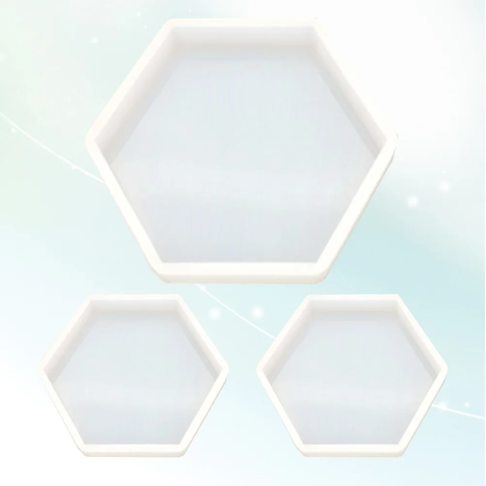 

Molds Resin Mold Silicone Hexagon Epoxycrystal Coaster Diycasting Large Jewelry Mould Tray Gift Anniversary Clay Polymer Agate