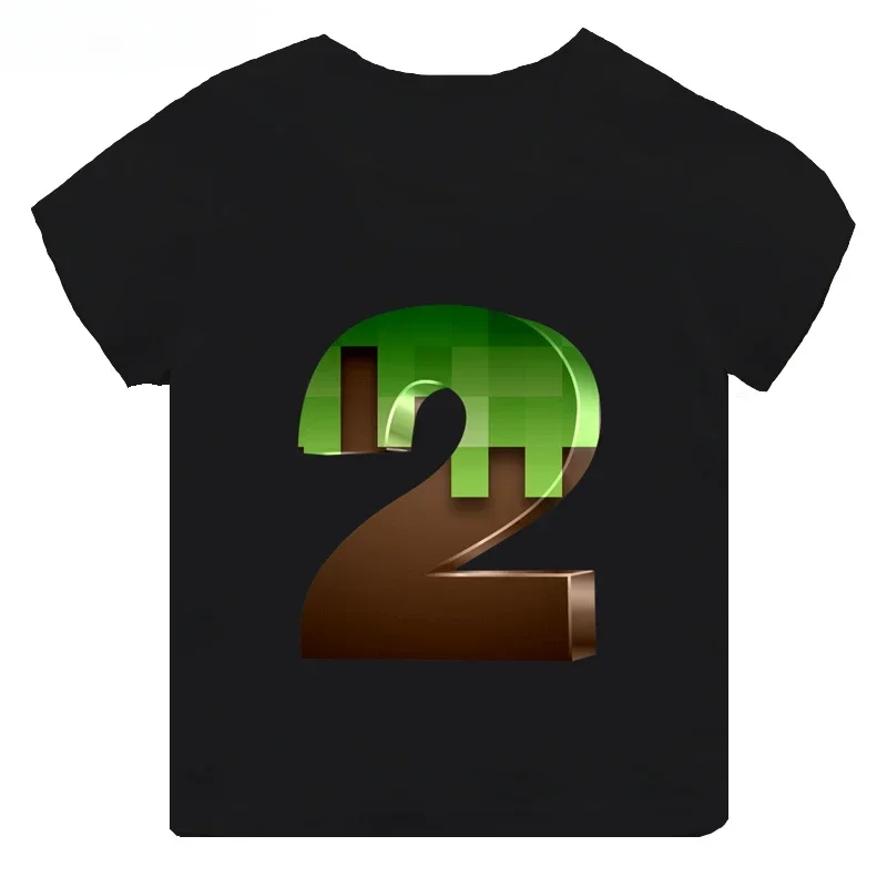 Повседневная хлопковая детская футболка с принтом Mc Game для мальчиков и девочек