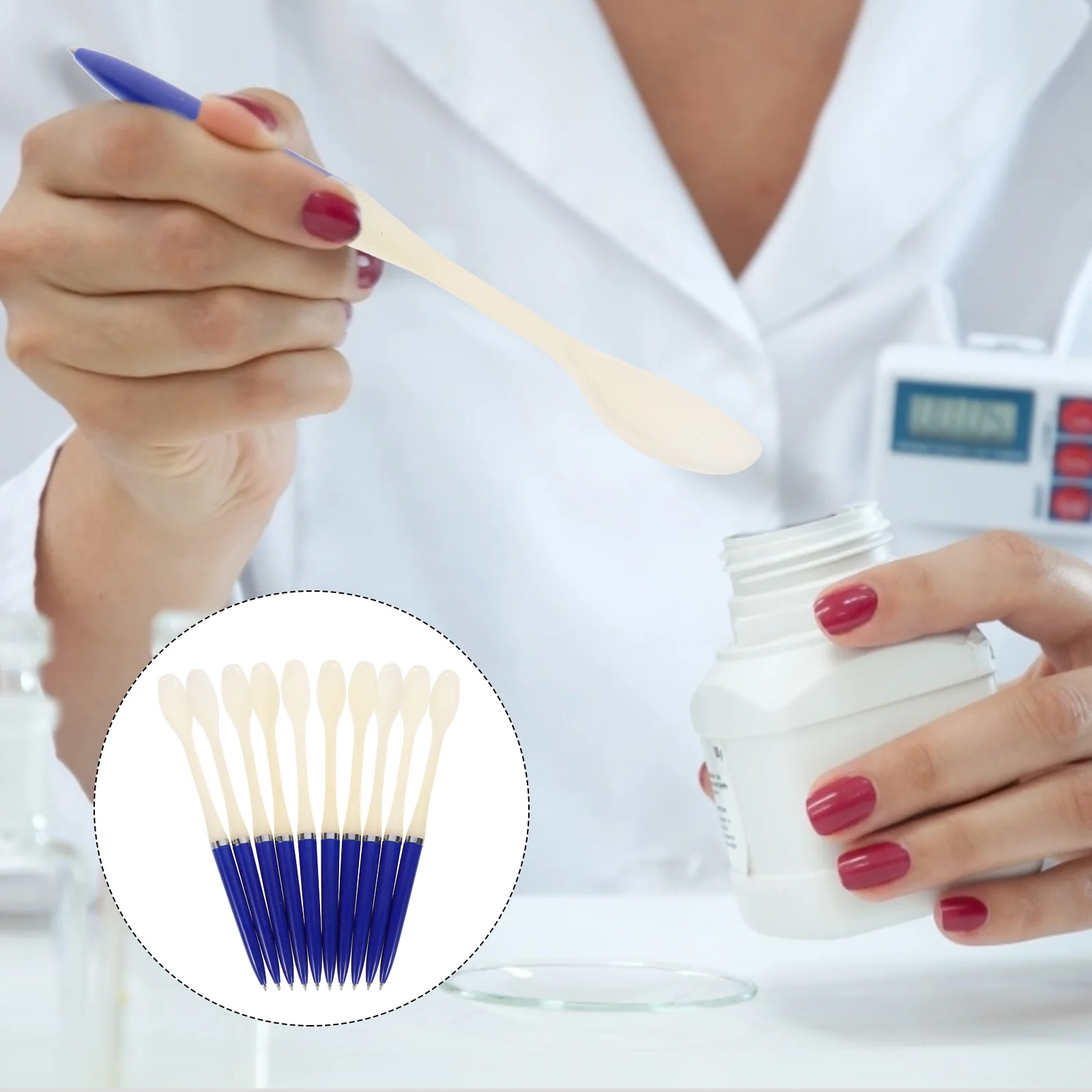 

Ложка медицинская высококлассная, прочная ложка для лабораторий, 10 шт.