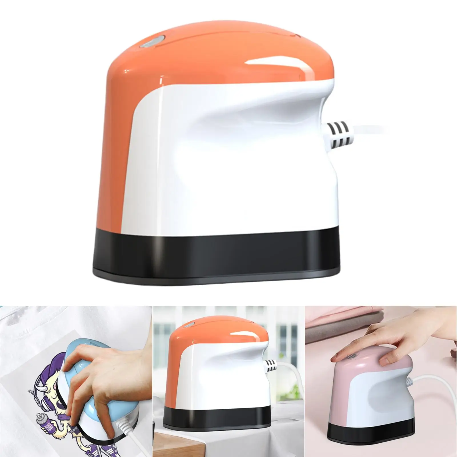Mini Heat Press Machine Easy to Use DIY Iron-On Transfer Maker for T-Shirt Mugs Bag |