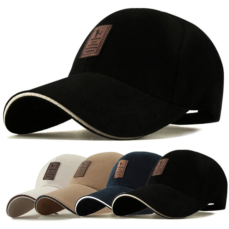 

Summer Women Men Structured Baseball Cap Solid Cotton Adjustable Snapback Sunhat Outdoor Sports Hip Hop Baseball Hat Casquette