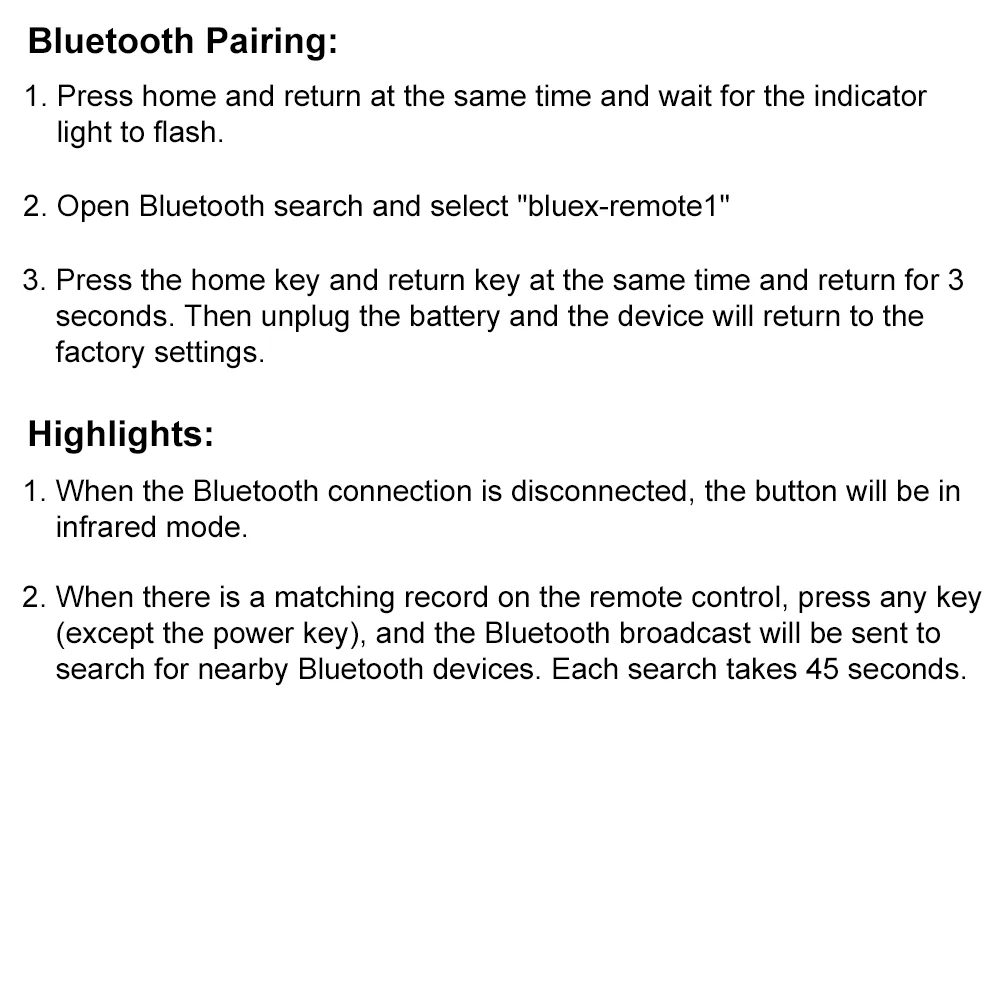 Новинка 2022 беспроводной смарт-пульт дистанционного управления BlueX для Smart Android TV