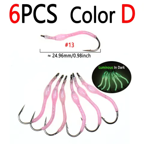 Bimoo Светящиеся Эпоксидные Мухи 6/8 шт #13