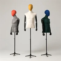 3style full sewing flat shoulder male head mannequins body props collarbone wedding dress cloth store model tripod base c015
