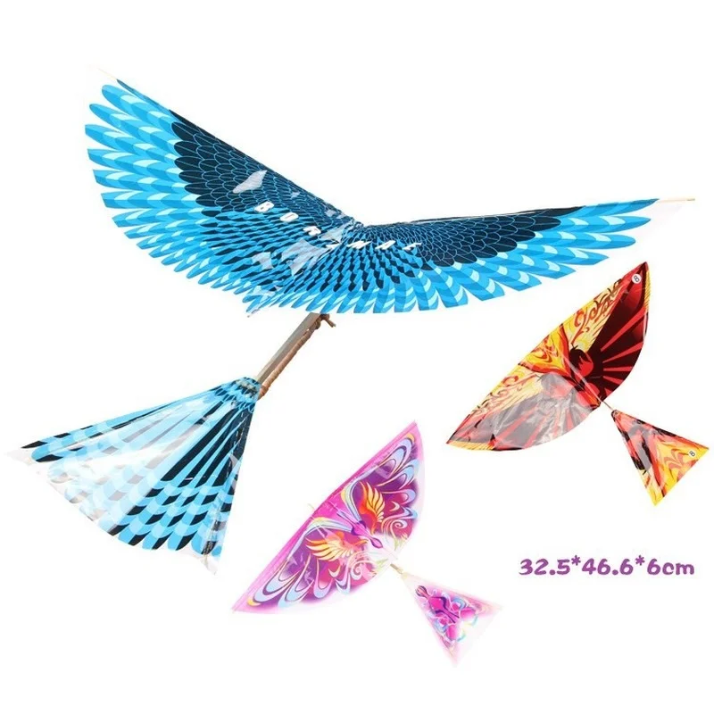 

Rubber Band Power Bird Models Toy Children Puzzle New DIY Kite Bionic Air Plane Action Assembly Gift Parent-child Interaction