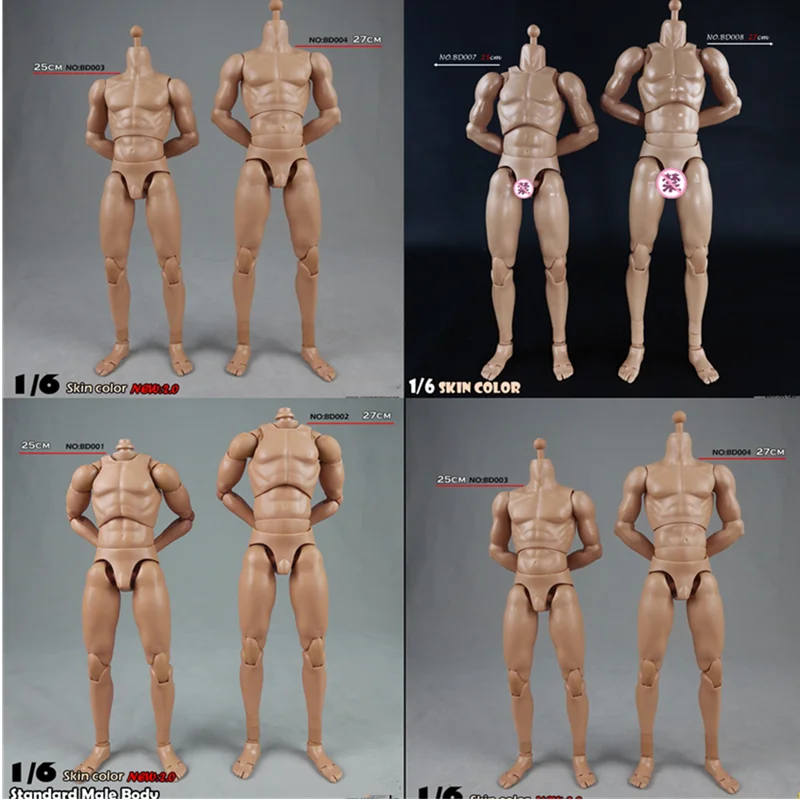 

COOMODEL 1:6 BD001/BD002/BD003/BD004/BD007/BD008/BD009/BD010 Skin Color Muscle Male Body Model For 12 Inch Action Figure Model