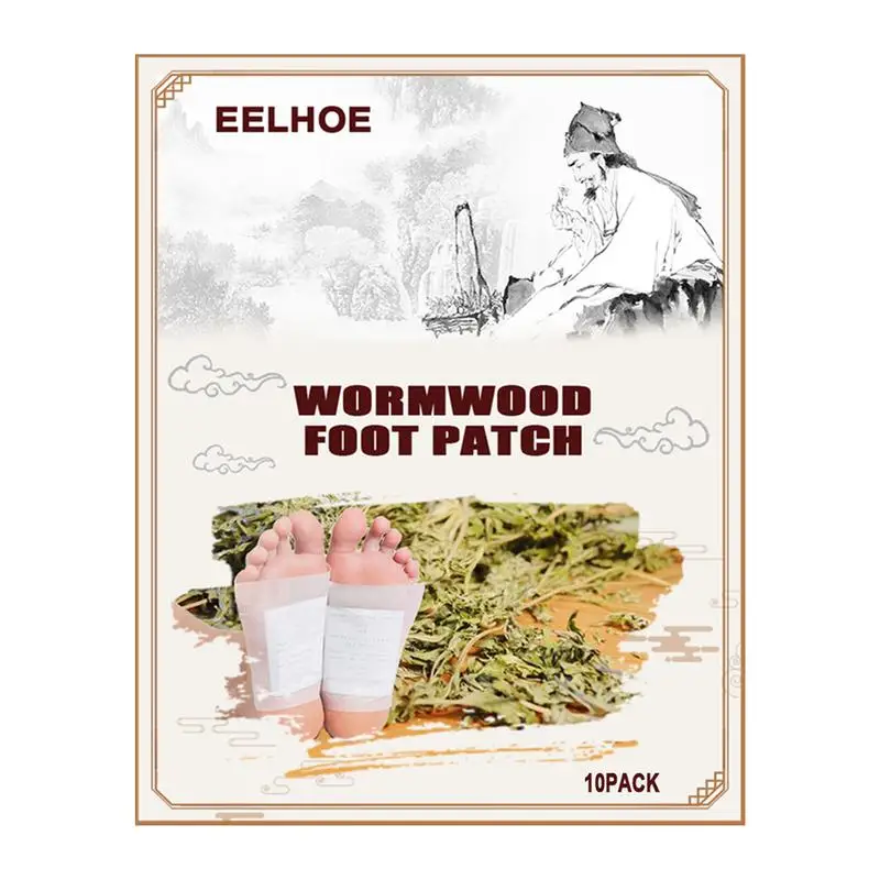 

10 шт., прокладки для ног из полыни и полыни