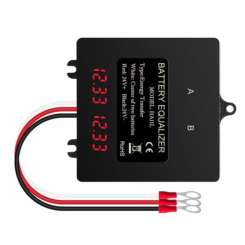 Эквалайзер батареи, интеллектуальный балансир батареи для свинцово-кислотных литиевых батарей, 24 В, цифровой электрический инструмент 2X12 В