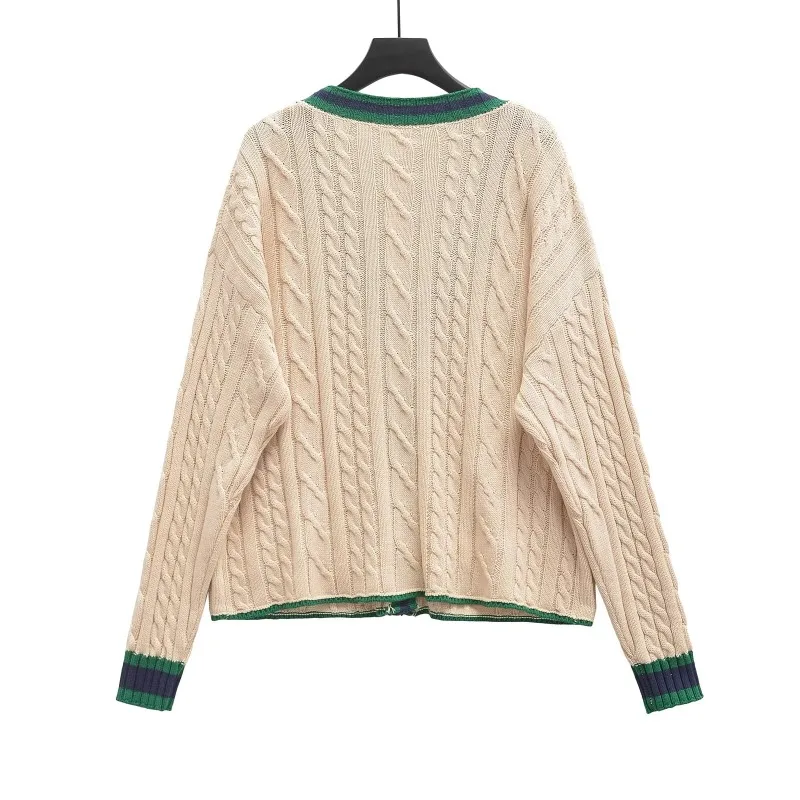 TRAF ZR вязаный кардиган женские длинные свитера с длинными рукавами женский