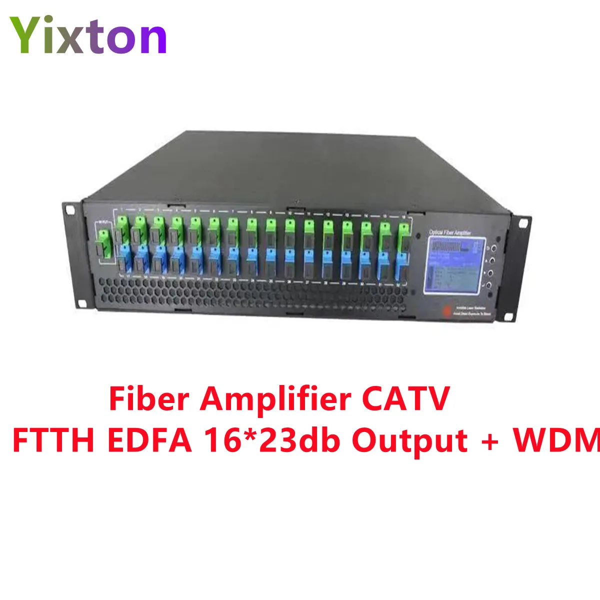 

1550nm Erbium-Doped Fiber Amplifier CATV FTTH EDFA 16*23db Output + WDM (Optical Wavelength Division Multiplexing)