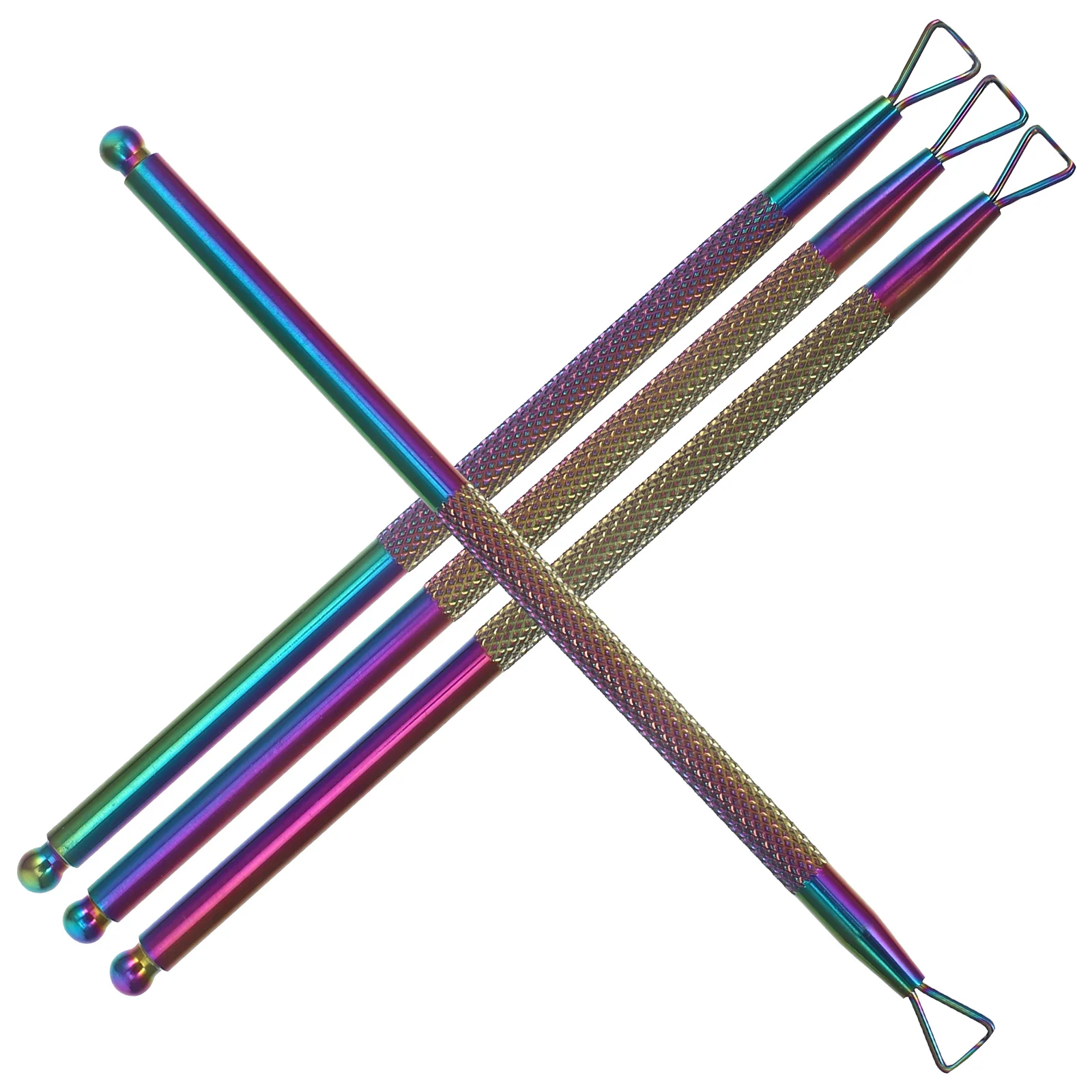 Nail Polish Removal Tools Stainless Steel Gel Remover Triangular Design Cuticle Peller