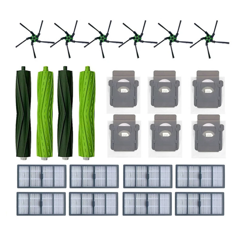 

Main Brush Side Brush Filter And Dust Bag Replacement Accessories For Irobot Roomba S9 S9+ Robot Vacuum Cleaner