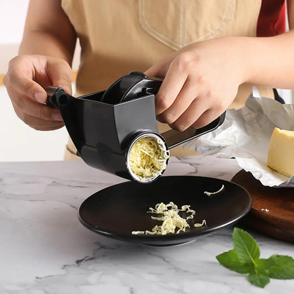 

Convenient Cheese Grater Easy Use Plastic Hand Cranking Multi-purpose Cheese Cutter for Kitchen