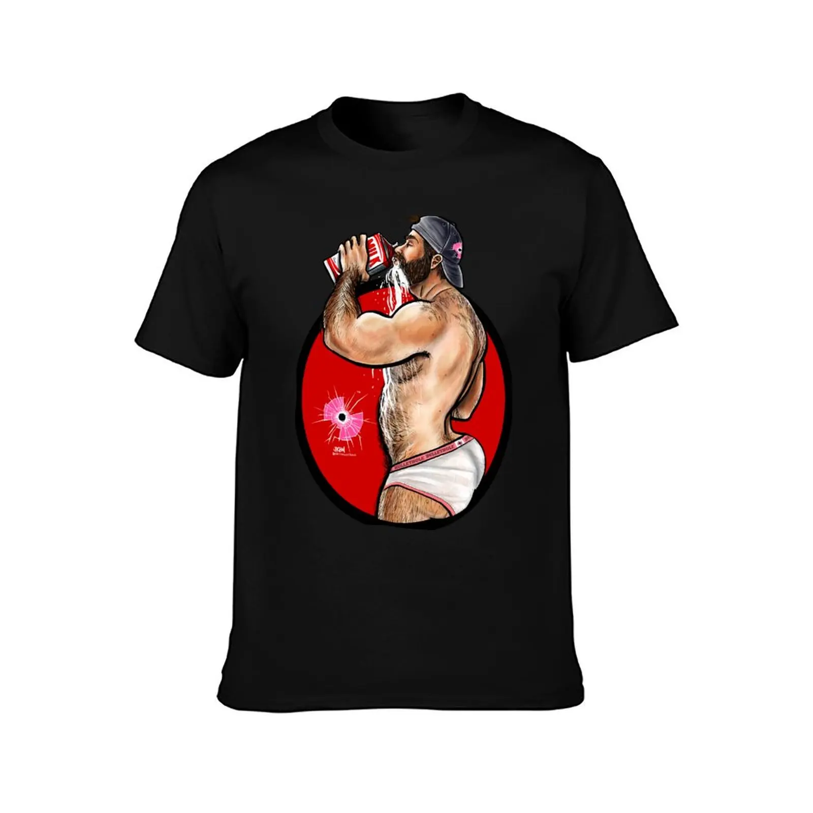 Фото Bullethole Thirsty: Milk does a booty good - Футболка с рождественской тематикой Undies T-Shirt №2