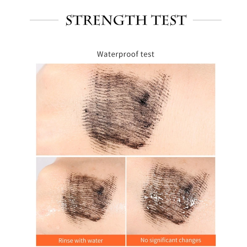 Waterproof Mascara Black,4D Silk Fiber Eyelash Mascara,Longer Lash Mascara Thick,Long Lasting,Smudge-Proof Mascara
