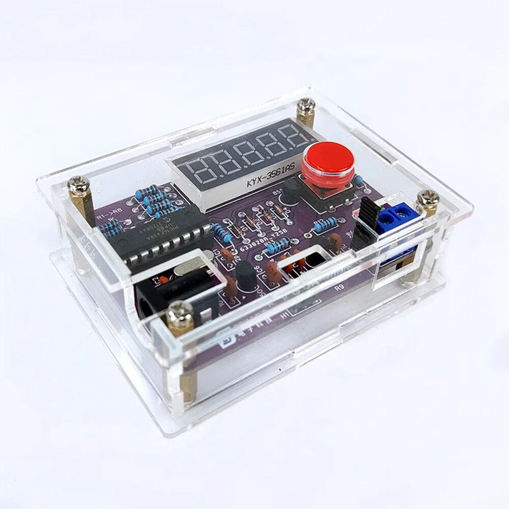 1 шт. Гц-50 МГц DIY счетчик частоты осциллятор тестер с акриловым корпусом счетчики