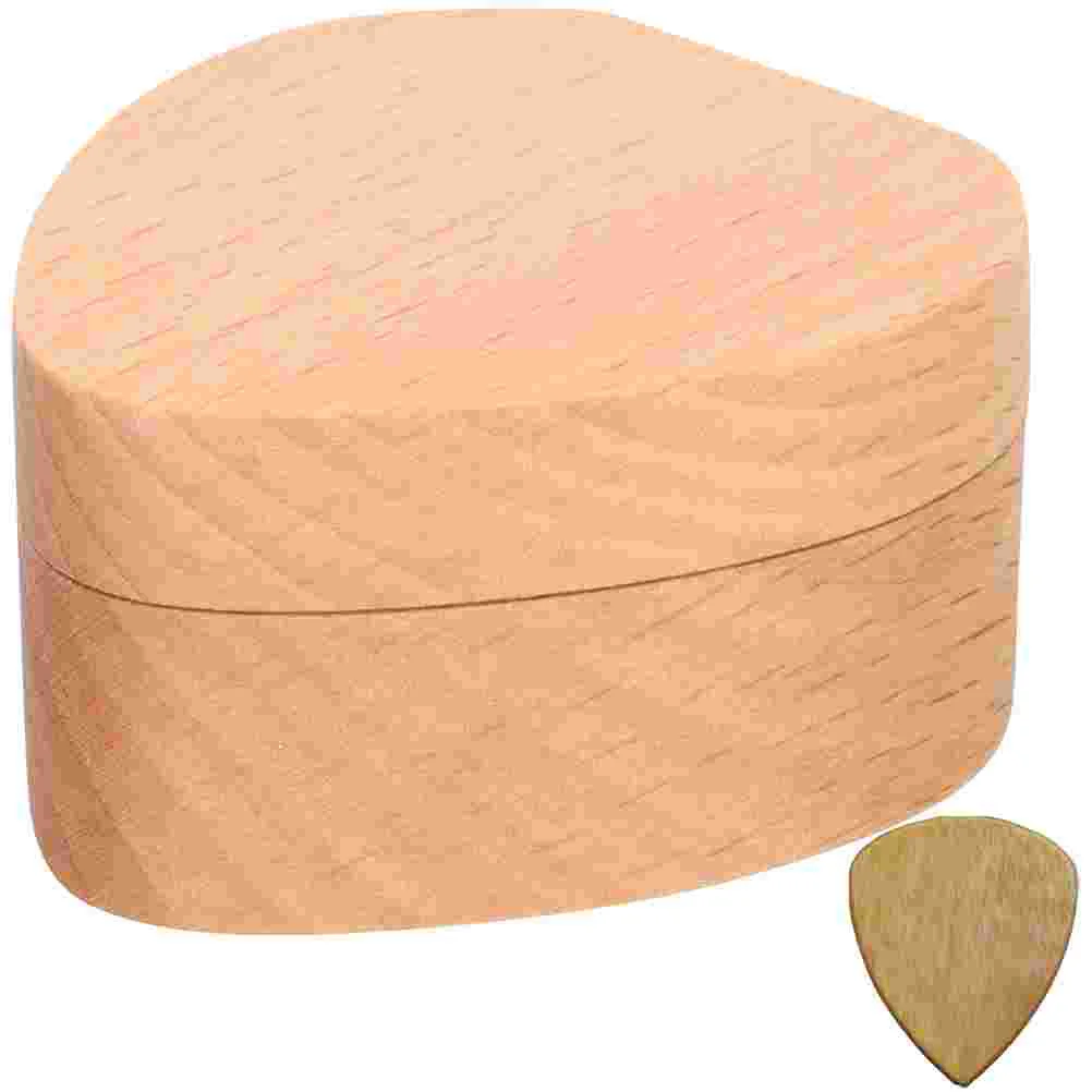 

Guitar Pick Wood Wooden Picks Plectrum Folknatural Accessory Portableelectric