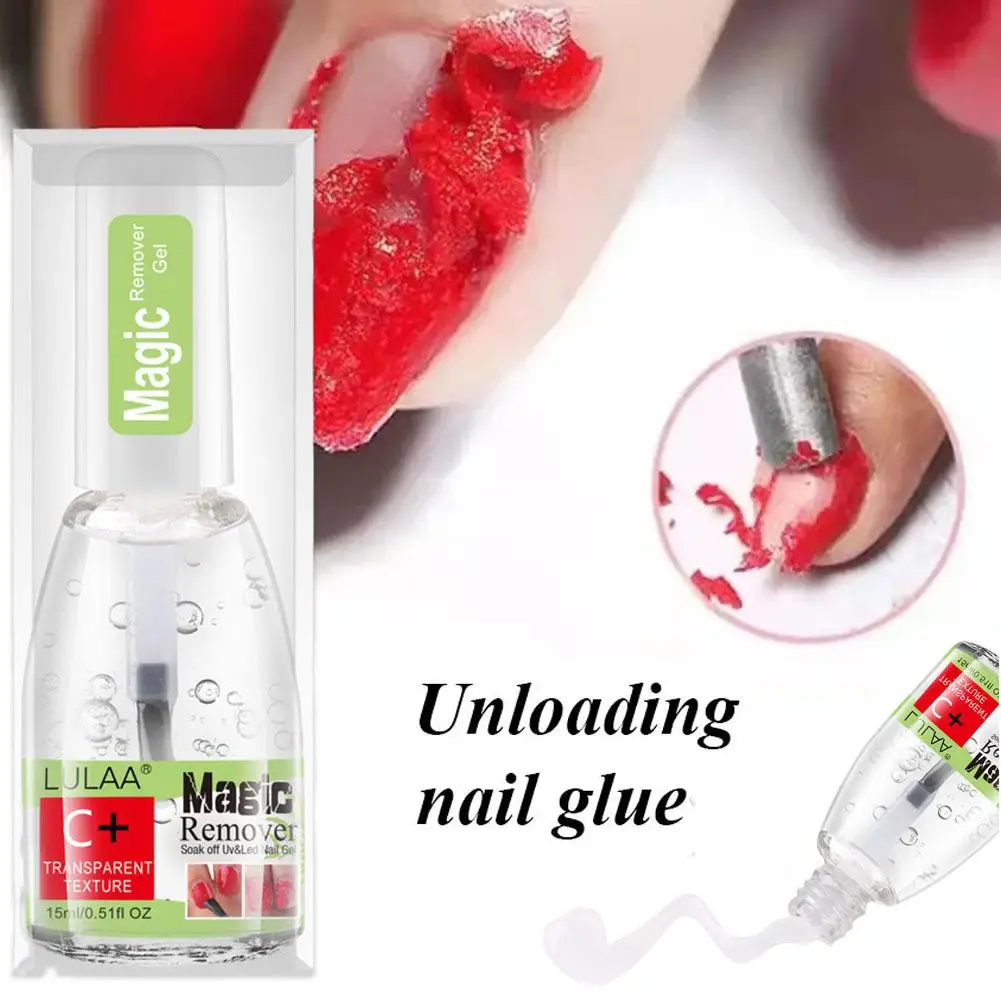 

Magic Nail Polish Burst Gel Magic Nail Polish Remover Tool Lint-Free Off Nail Cleaner Degreaser UV Art Polish Fast Soak Nai N8N1