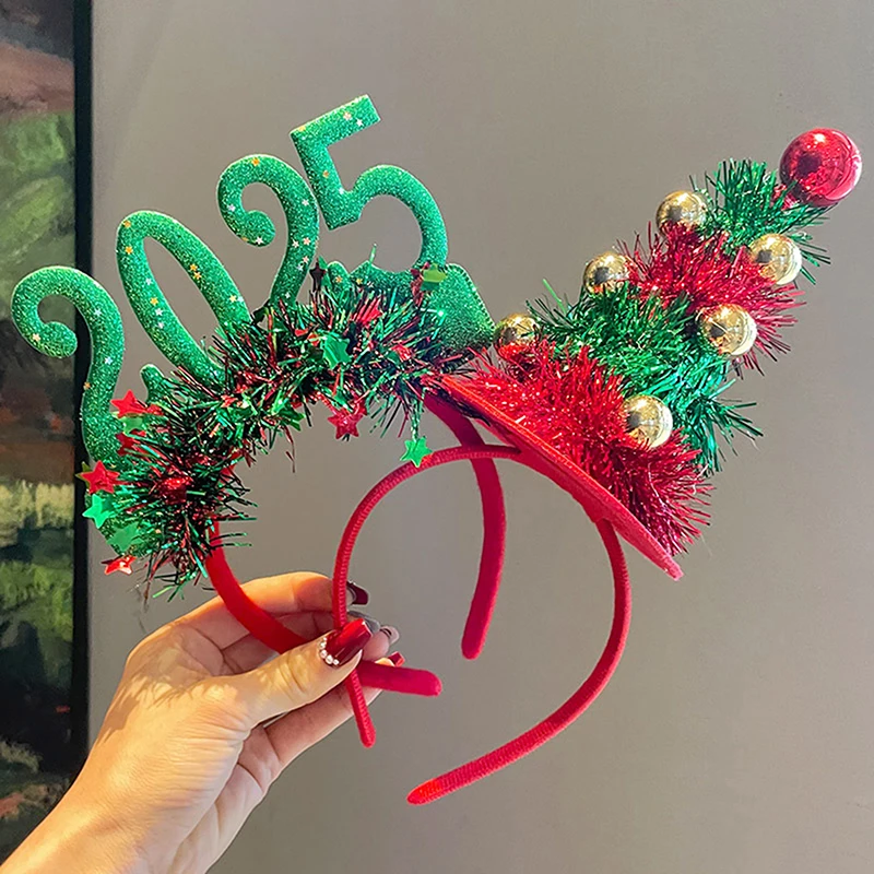1 шт. реквизит для фотосессии на Рождество Новый год 2025 г. блестящая повязка