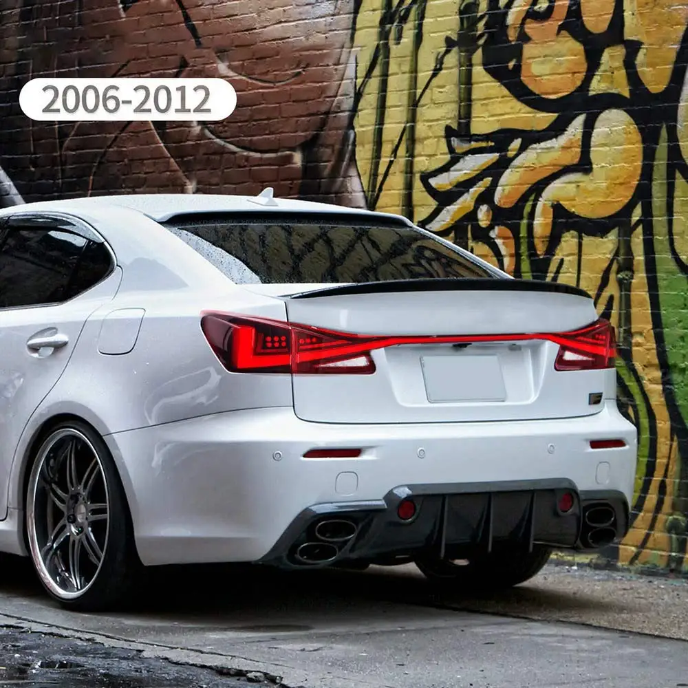 Фото Для Lexus IS250 IS350 ISF светодиодные задние фонари 2006-2013 годов выпуска, автомобильные запчасти с динамическим указателем поворота. №2