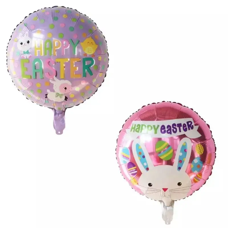 

10pcs Cartoon Rabbit Foil Balloon Jungle Animal Helium Air Globos Baby Shower Happy Easter Birthday Party Decoration Globos