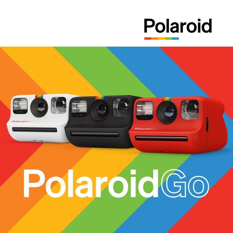 The hot spot Polaroid photograph the Polaroid Go of Rider's rainbow camera for once imaging in white