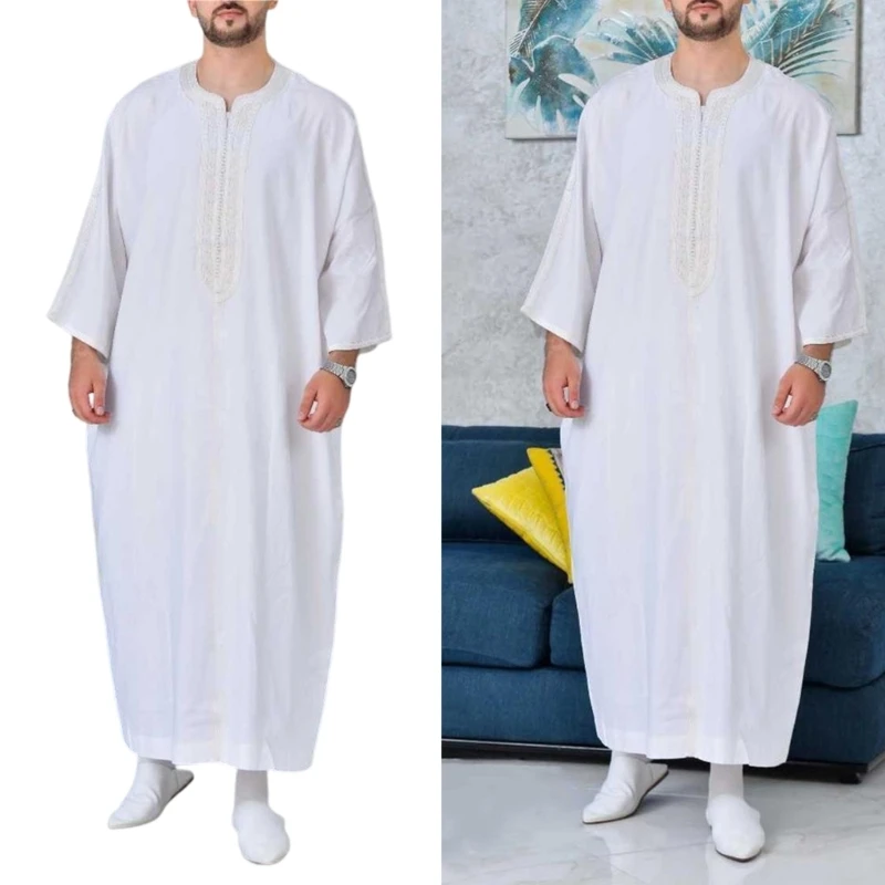 

Мужская одежда Ближнего Востока Jubba Thobe, одежда для Саудовской, Арабской женской одежды R7RF