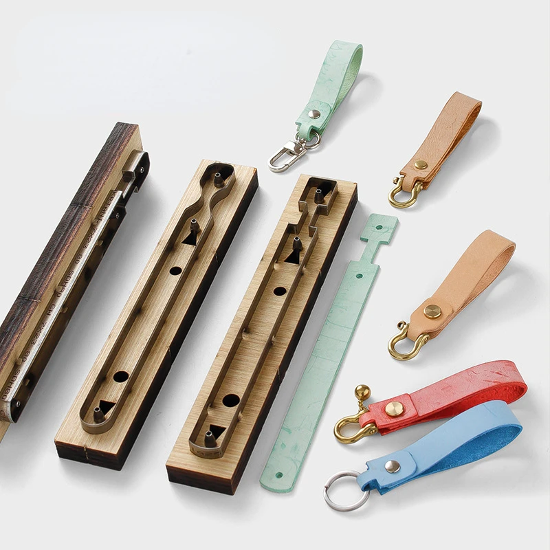 

Keychain Cutting Dies Leather Punching Die, Handcrafted Pendant Template, DIY Leather Craft Cutting Mould, Key Chain Stencil