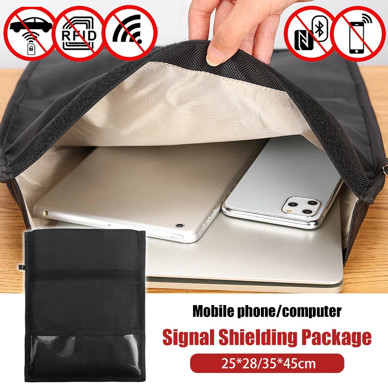 notebook signal shielding bag rfid anti theft brush cell phone faraday bag radiation signal blocking bag antitracking pouch free global shipping