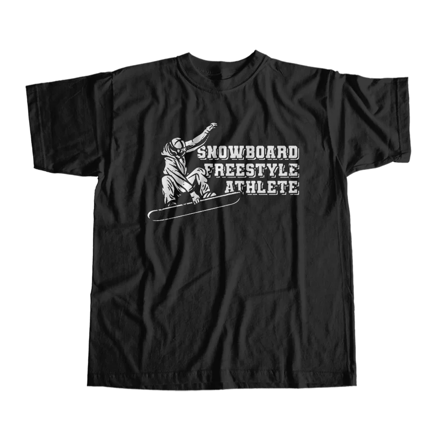 

100% cotton snowboard print unisex T shirt short sleeve snowboard lovermen tshirt loose t-shirt men tee shirt