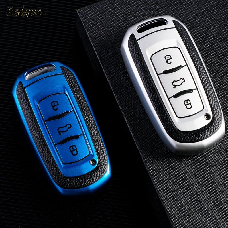 

TPU Leather Remote Car Key Case Cover Fob for Geely Atlas Boyue NL3 EX7 Emgrand X7 EmgrandX7 SUV GT GC9 Borui Protector Shell