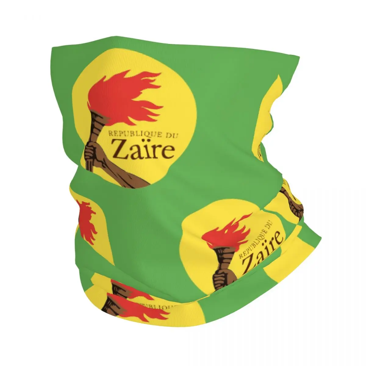 

Flag Of The Former Zaire Bandana Neck Gaiter Congo Flag Congolese Wrap Scarf Multi-use Cycling Scarf Cycling Unisex Adult Winter