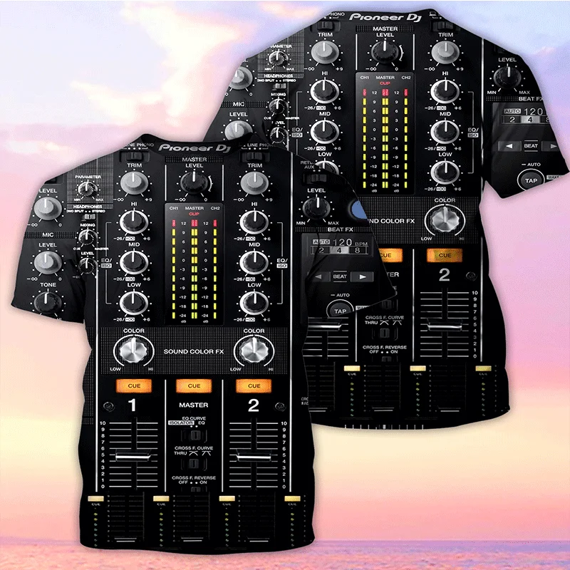 Electronic Chip Hip Hop T Shirt Men Women 3D Machine Printed Oversized T-shirt Harajuku Style Summer Short Sleeve Tee Tops