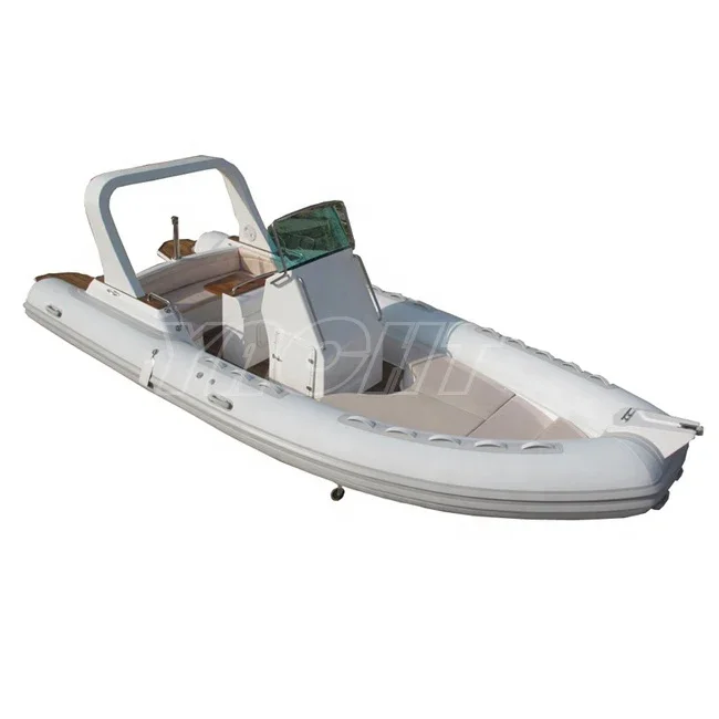 Большая надувная лодка Deluxe Ocean Orca Hypalon из стекловолокна RIB длиной 6 8 м