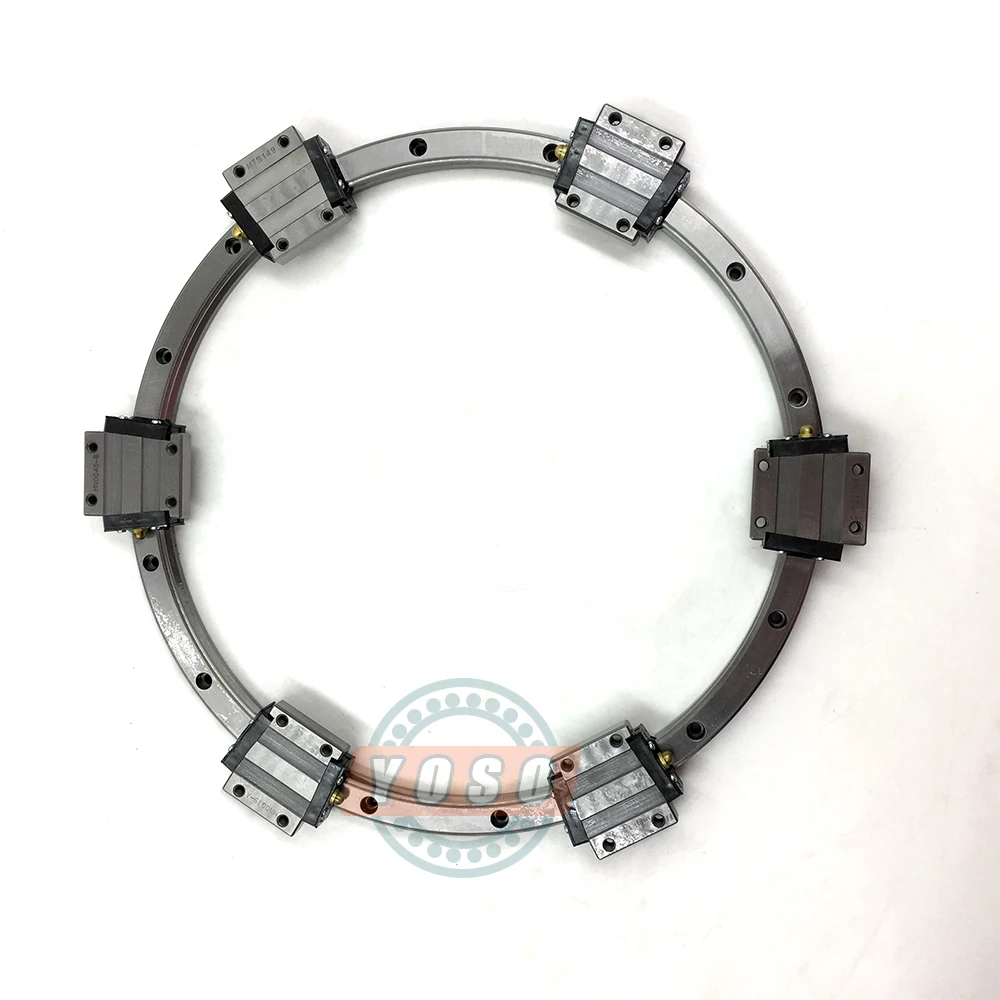 HCR25A+60/1000R Изогнутый линейный направляющий блок с направляющей электроприводом