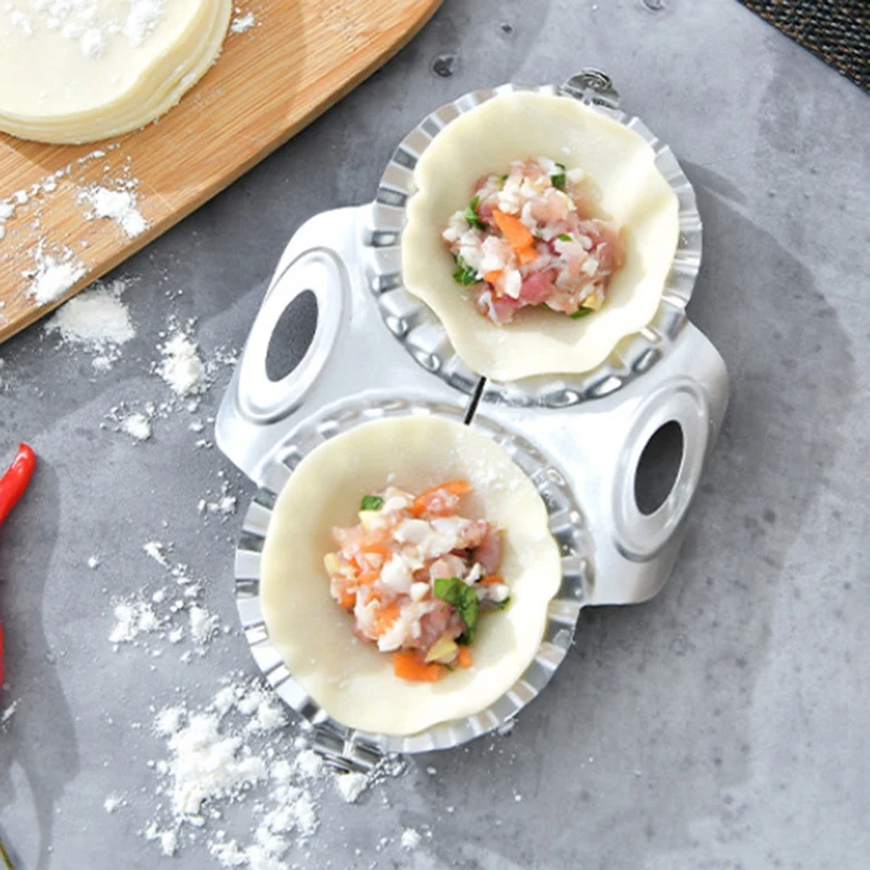 Форма для вареников из нержавеющей стали устройство с двумя головками бытовой