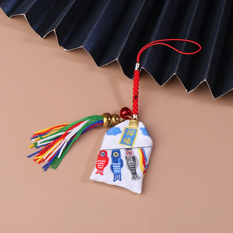 Японская Защитная парчовая сумка Asakusa для храмов маленькая в стиле ретро