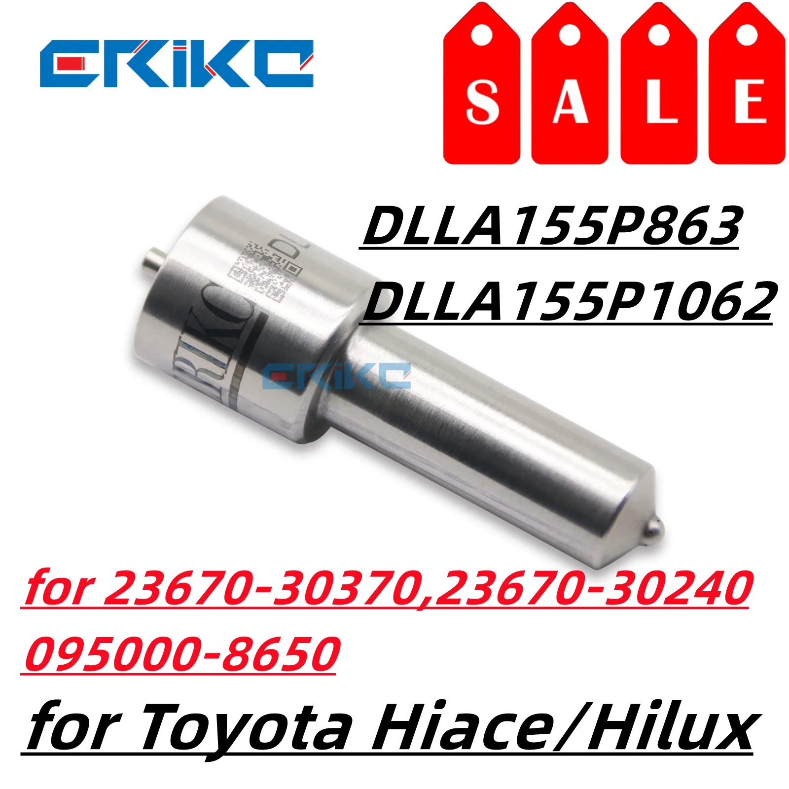 095000 -8650 Дизельная форсунка DLLA155P863 Сопло клапана DLLA155P1062 для Toyota Hilux 1kd 2kd 23670-30370