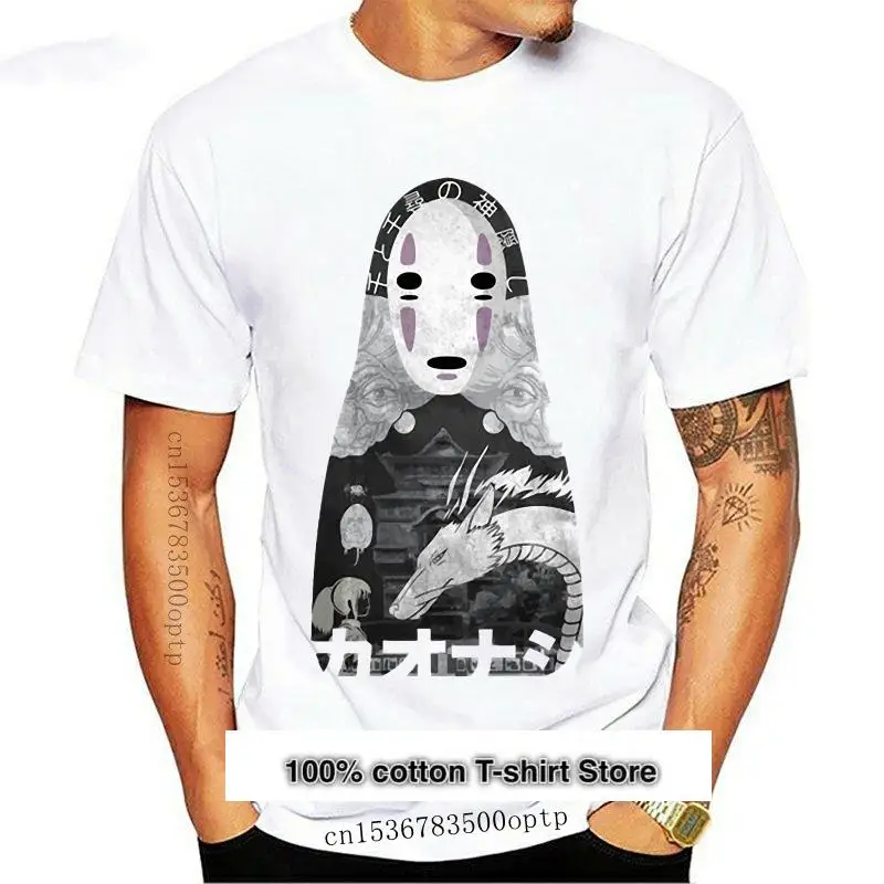 

Nueva impresión de Chihiro japonés Camiseta Anime Unisex manga corta cuello en el castillo de Howl de Hayao Miyazaki Totoro T sh