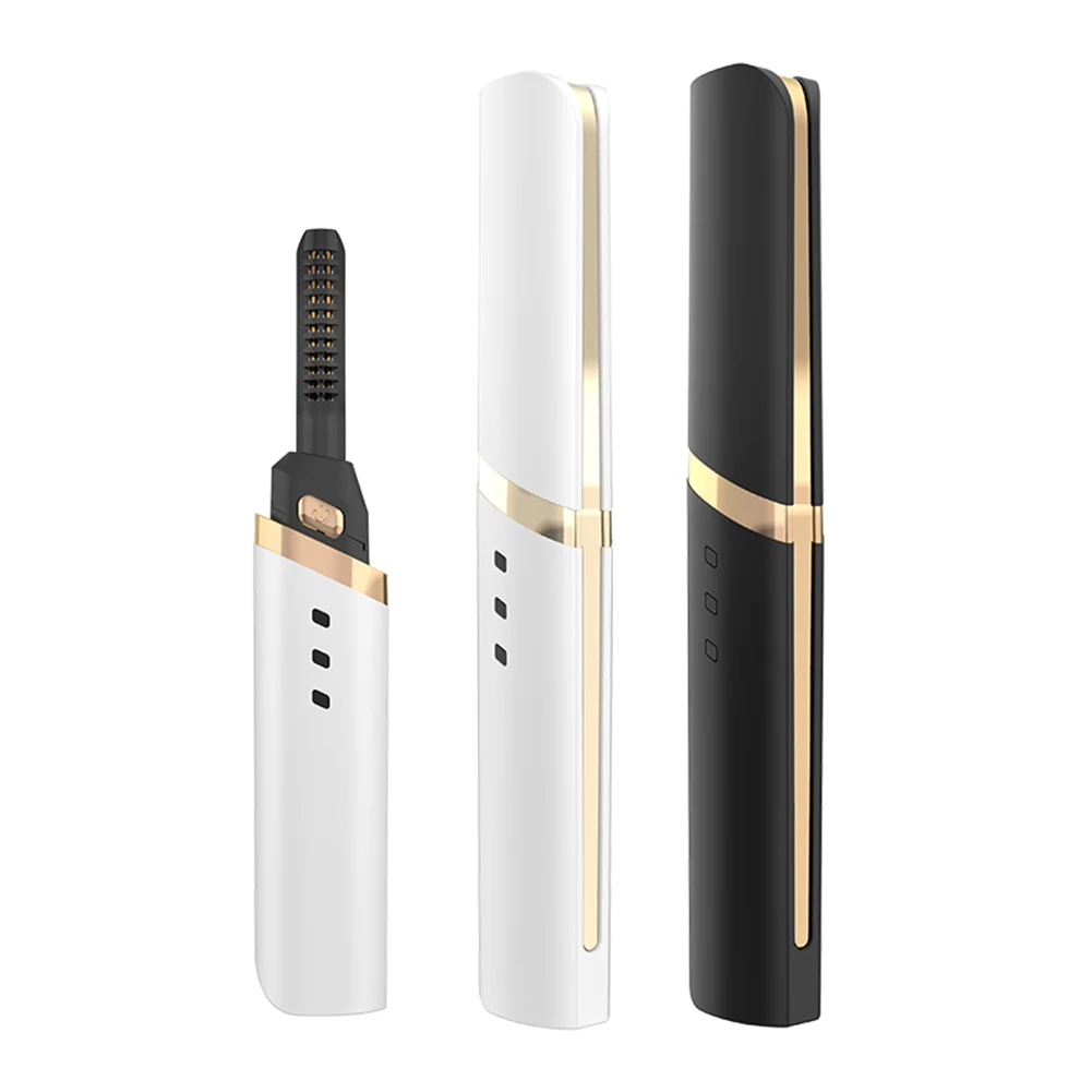 

New Electric Heated Eyelash Curler USB Rechargeable Eyelashes Curler Quick Heating Natural Eyelash Curler Long Lasting Makeup