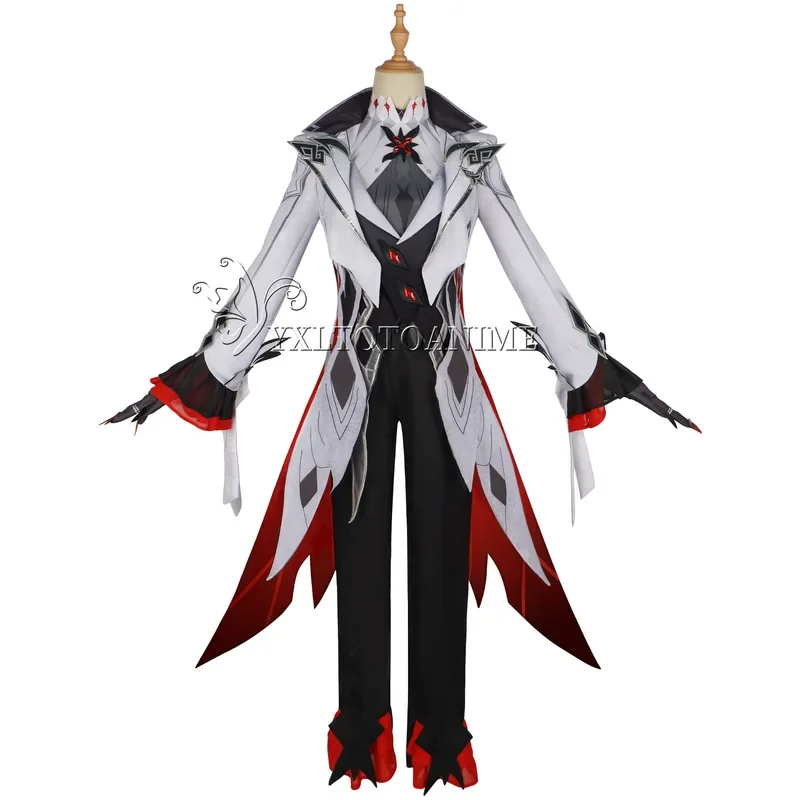 Косплей Костюм гарлекина парики Genshin Impact Fatui Униформа харлекина Knave Eleven Harbingers