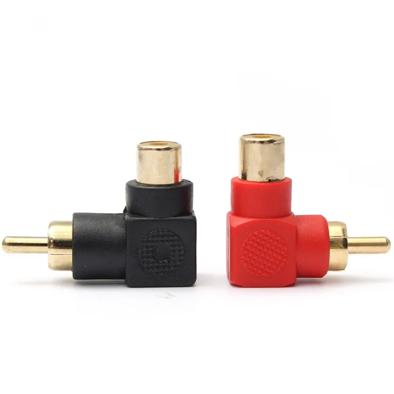 Промышленные переходники RCA 90 градусов штекер под прямым углом M/F угловой