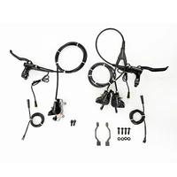 hydraulic disc brake kits with front dual brakes calipers and parking button