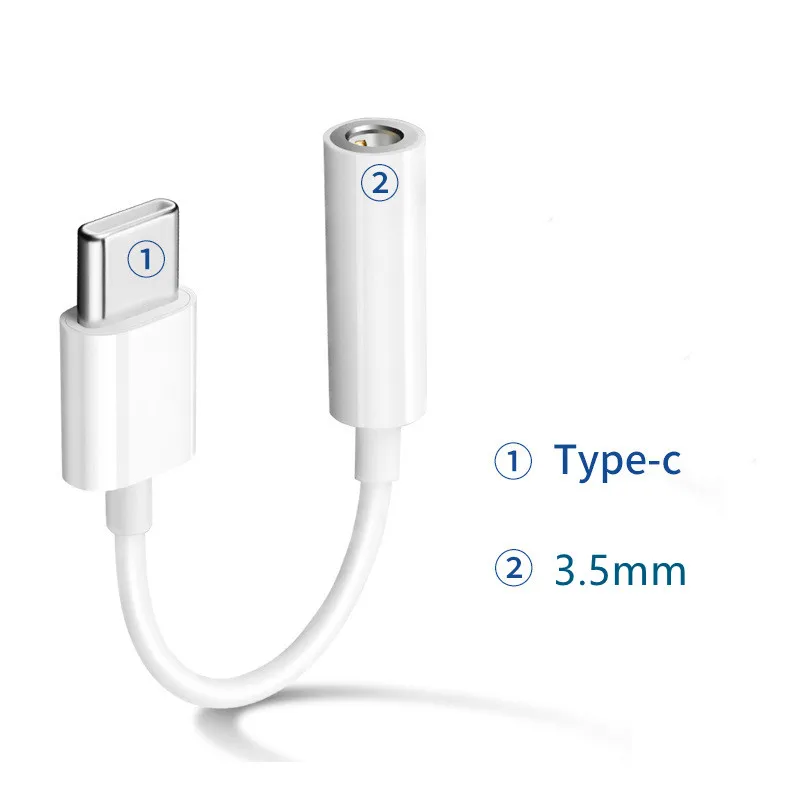 Аудиоадаптер для наушников со штекером Type-C на гнездо 3 5 мм кабель Aux Xiaomi Redmi Huawei OPPO