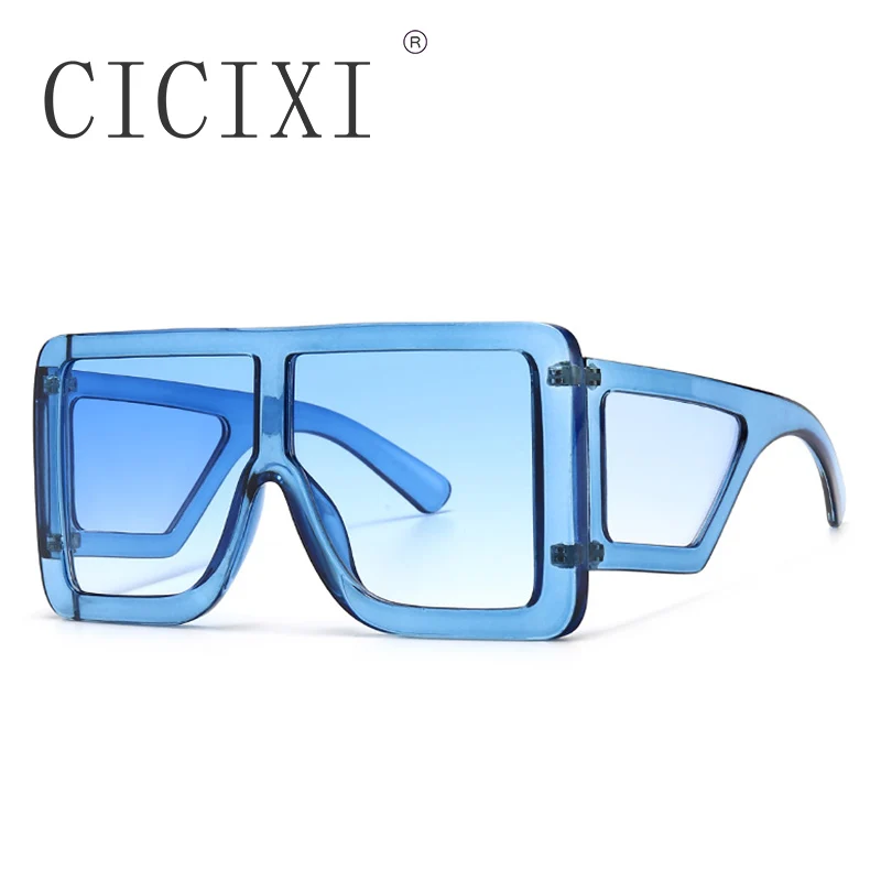 

Солнцезащитные очки CICIXI в стиле ретро для мужчин и женщин, большие квадратные модные брендовые дизайнерские цветные очки с градиентом, UV400