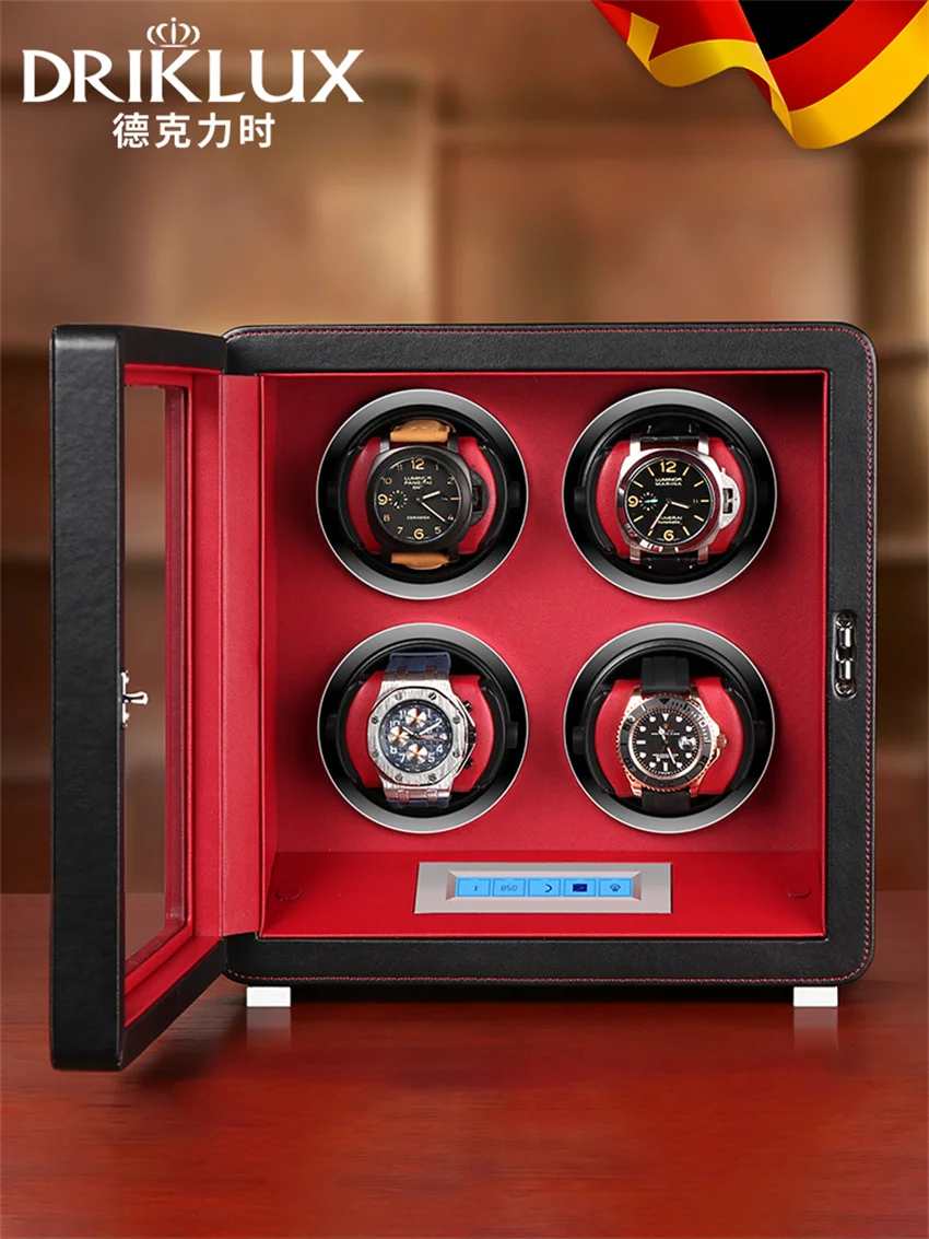 Часы-шейкер Driklux механические элегантные вращающиеся на 4 слота для дома - купить